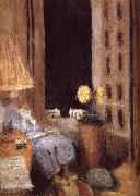 Edouard Vuillard The night opens the window Germany oil painting artist